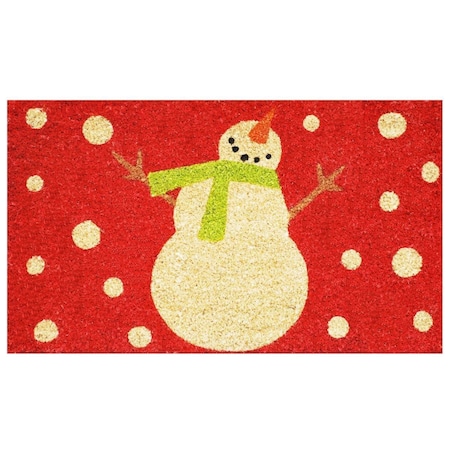 Configuracion 24 x 36 in. Holiday Snowman Rectangular Doormat, Multi Color CO2209767